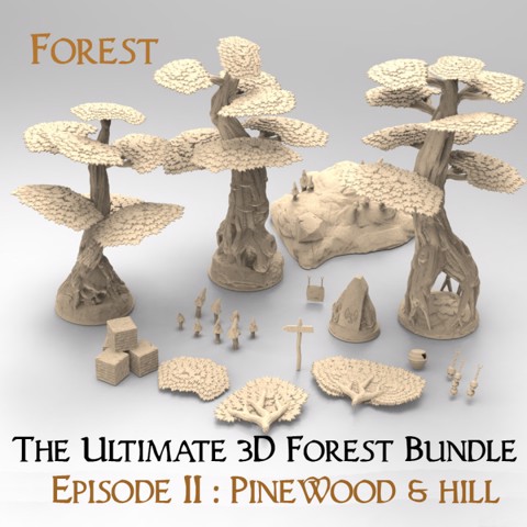 Image of The ultimate 3d forest bundle ep2 : Pinewood & Hill