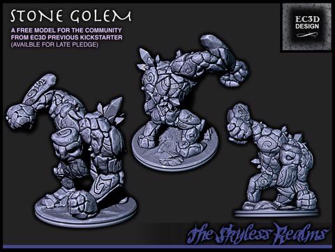 Image of Stone Golem - 28mm Gaming - The Skyless Realms