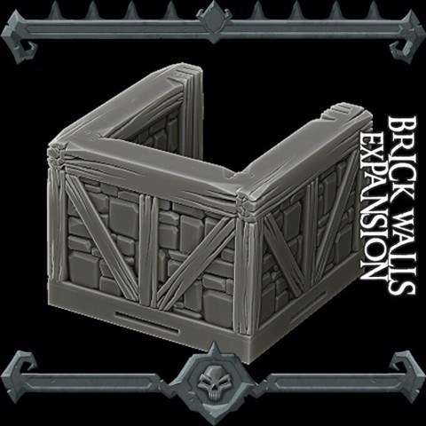 Image of Gothic City: Brick Walls Expansion (MONSTER MINIATURES II KICKSTARTER IS NOW LIVE)