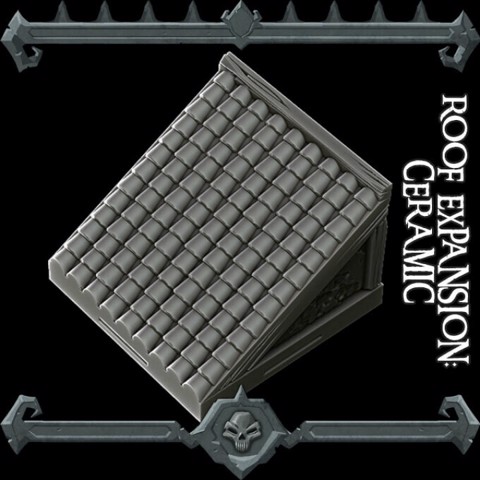 Image of Gothic City: Roof Expansion Ceramic (MONSTER MINIATURES II KICKSTARTER IS NOW LIVE)