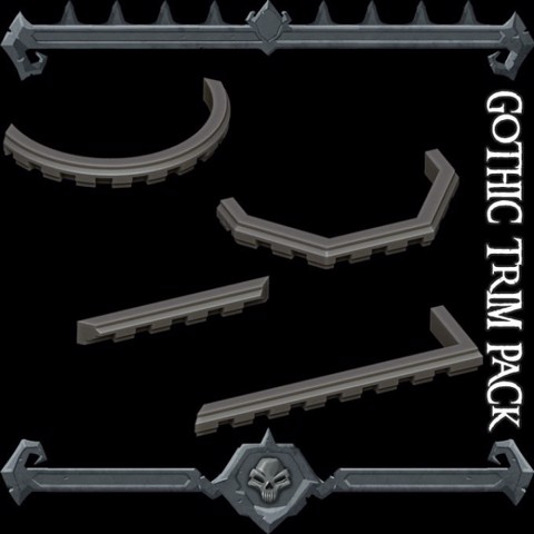 Image of Gothic City: Trim Pack (MONSTER MINIATURES II KICKSTARTER IS NOW LIVE)