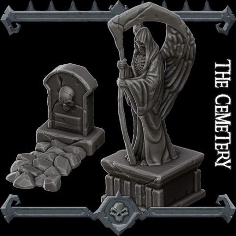 Image of Gothic City: Cemetery (MONSTER MINIATURES II KICKSTARTER IS NOW LIVE)