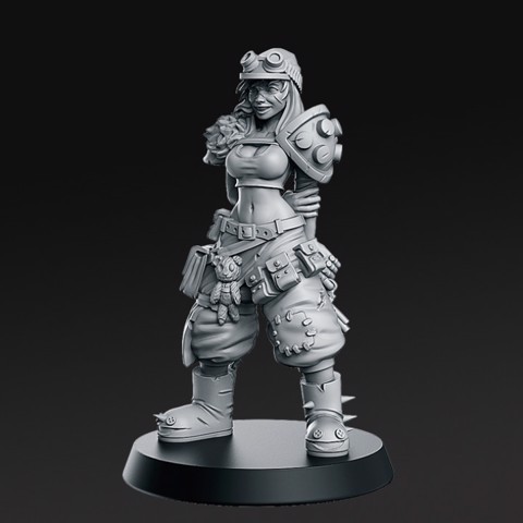 Image of Junkgirl - From Wasteland - 32mm - DnD -