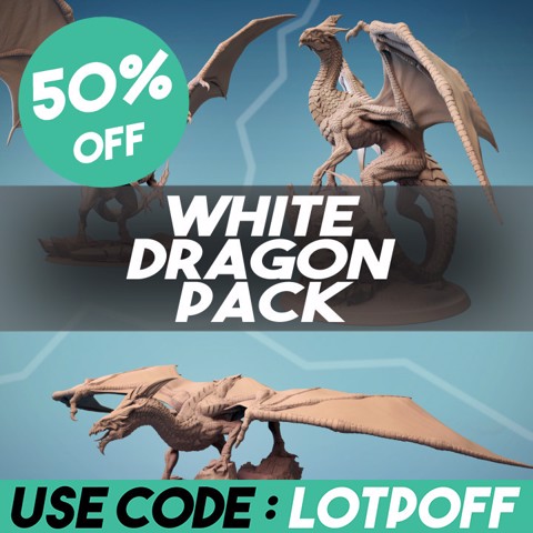 Image of White Dragon pack - Young/Adult/Elder