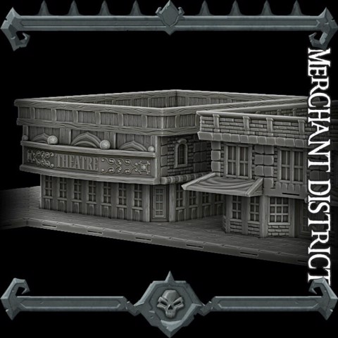 Image of Gothic City: Merchant District (MONSTER MINIATURES II KICKSTARTER IS NOW LIVE)