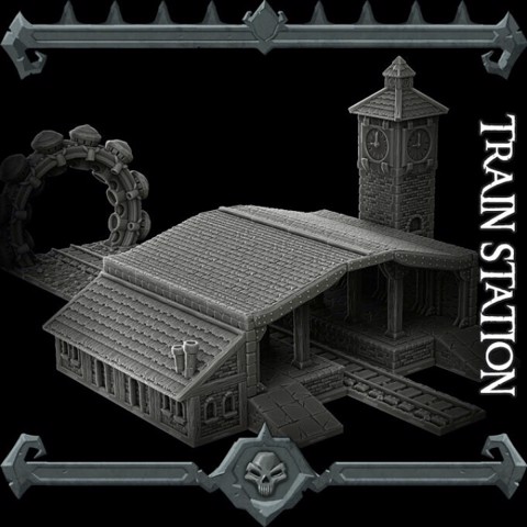 Image of Gothic City: Train Station (MONSTER MINIATURES II KICKSTARTER IS NOW LIVE)