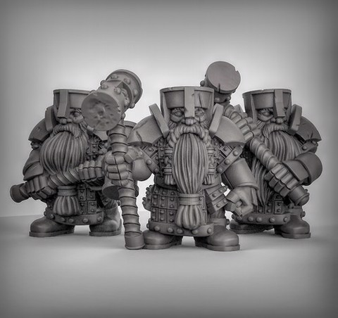 Image of Dwarves With Great Hammers