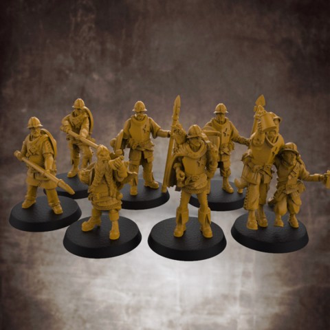Image of The City Watch - 32mm scale miniatures bundle