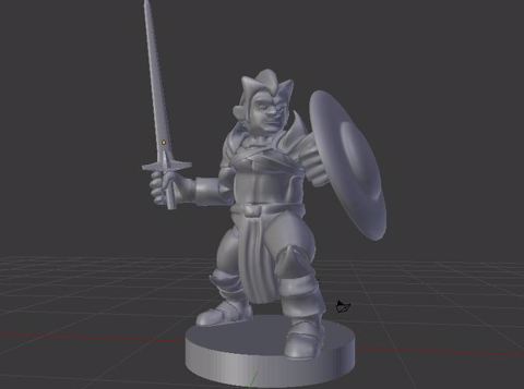 Image of Gnome /Fighter/Cleric/Paladin