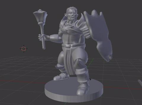 Image of Half Orc Cleric or Paladin