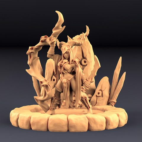 Image of Raktaa the Blood Priestess & Sacrifical Pit (AMAZONS! Kickstarter)