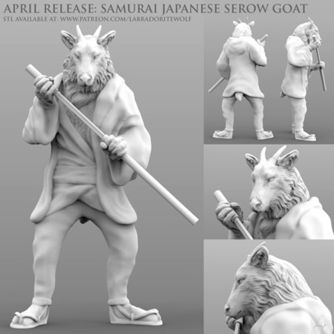 Image of Samurai Japanese Serow Goat