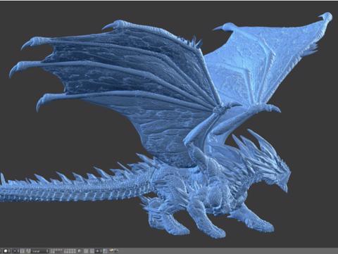 Image of Ice Dragon Beokros / Bugeikloth HD (from Vindictus / Mabinogi Heroes)