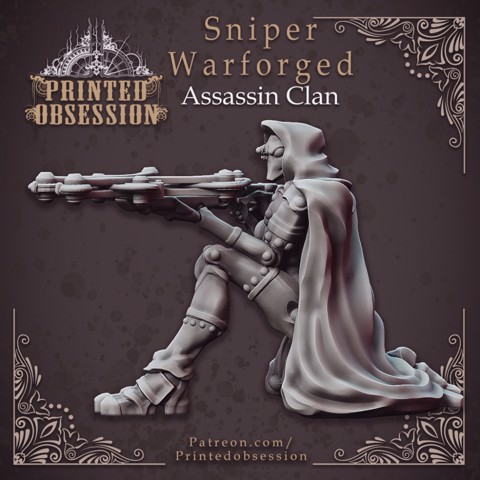 Image of Sniper Warforged - Assassin Clan - 32 mm scale