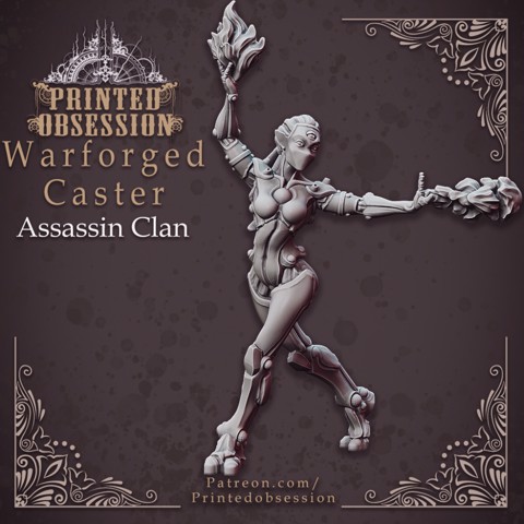 Image of Warforged Caster - Assassin Clan - 32 mm scale