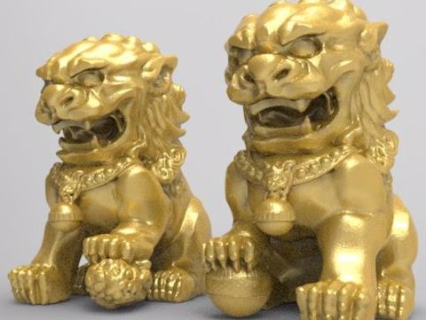 Image of Chinese guardian lions
