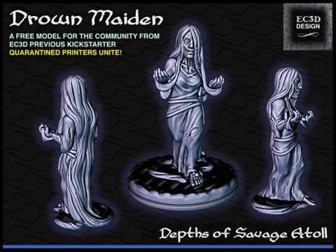 Image of Drown Maiden - 28mm Gaming - Depths of Savage Atoll