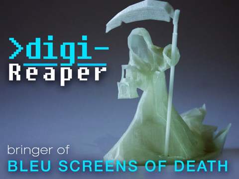 Image of Digi-Reaper(blue screen of death)