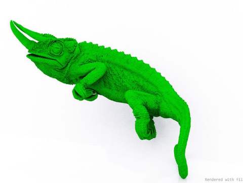 Image of Chameleon from CT Scans