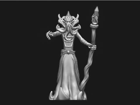 Image of DnD miniature illithid mindflayer monster ver 3.0