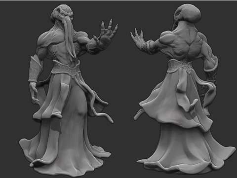 Image of Mind Flayer / Illithid - D&D Miniature