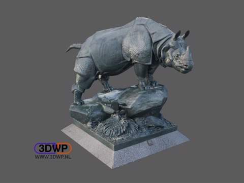 Image of Rhino Statue 3D Scan (Alfred Jacquemart)