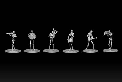 Image of Skeleton Musicians