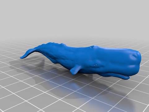 Image of くじら（Whale）3Dデータ