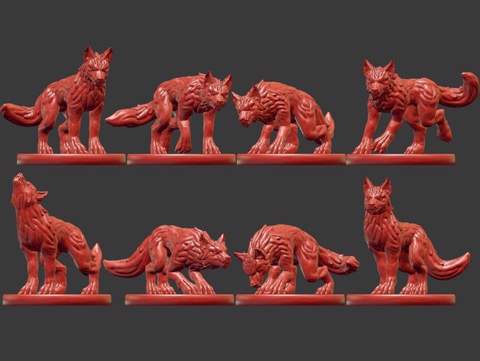 Image of Wolves Miniatures