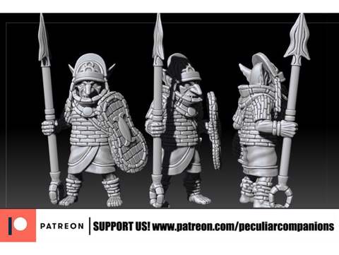 Image of Goblin Spearmen 02 - tribal african