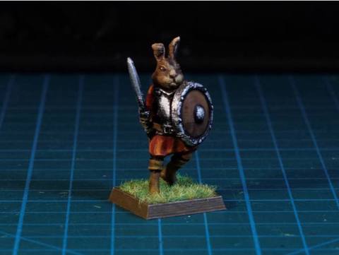 Image of Easter Bunny Warrior  28mm (FDM, No supports needed)