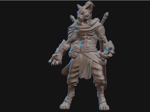 Image of Tabaxi Monk Miniature