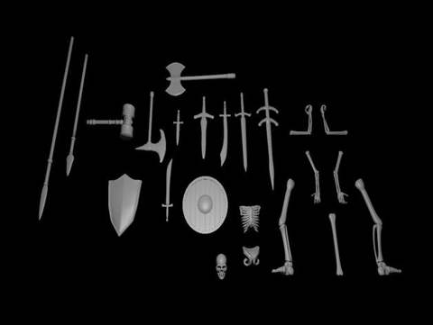 Image of Terrain Scatter - Bones and Weapons