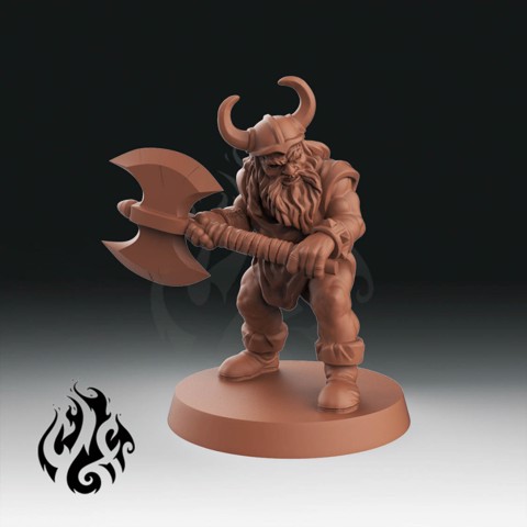 Image of Dwarf Barbarian of the Golden Sword Quest