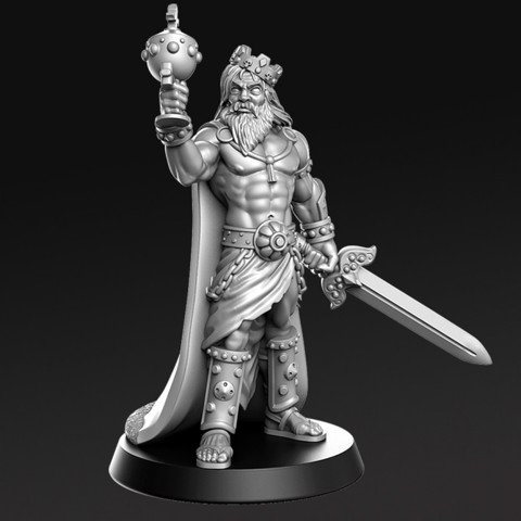 Image of Cron - Barbarian - 32mm - DnD -