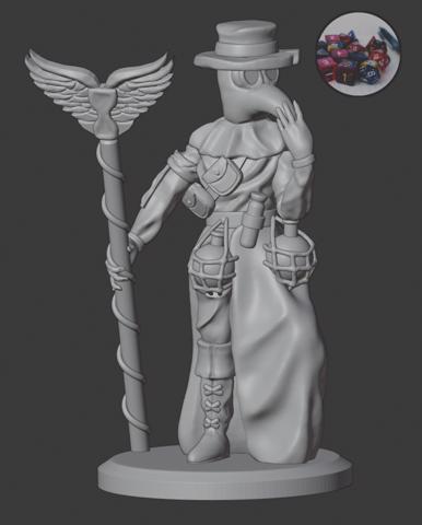 Image of Plague Doctor - Supportless 28mm .STL