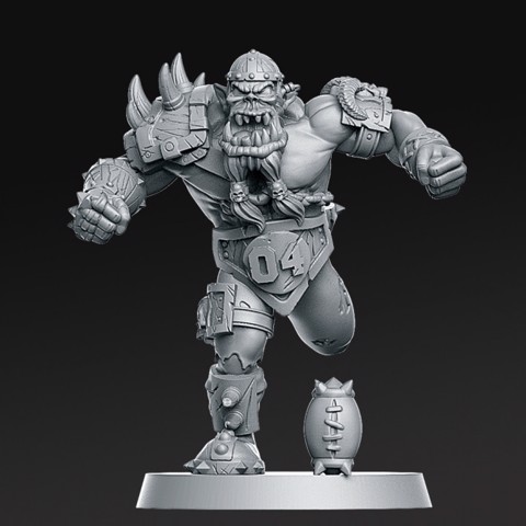 Image of 04 Orc Line Fantasy Football 32mm