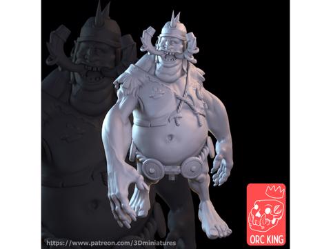 Image of Orc King Patreon "Troll Tribes" Thingiverse Exclusive