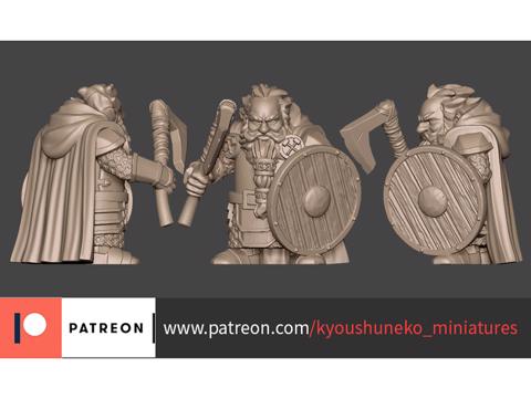 Image of KM DWARF AXE AND SHIELD Unit