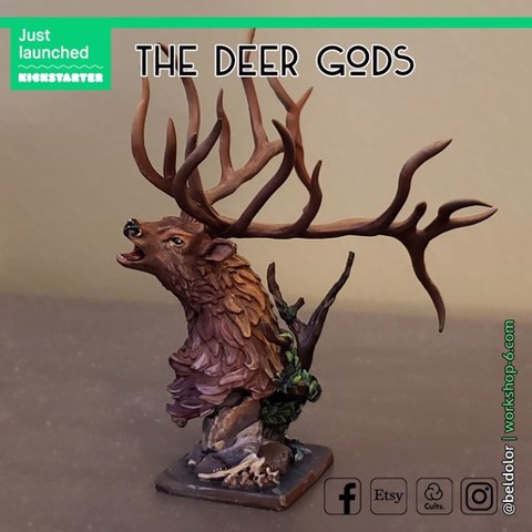 Image of The Deer Gods - Trophy Mount