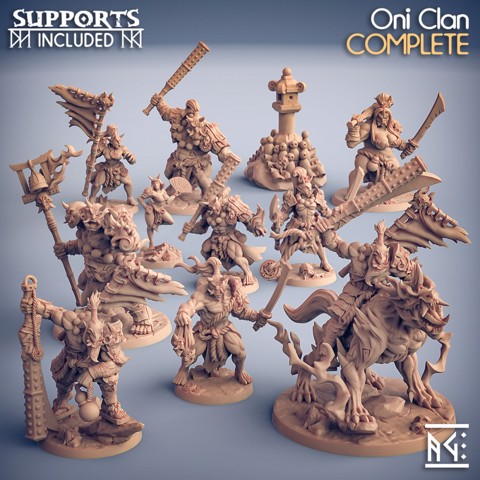 Image of COMPLETE Oni Clan  (presupported)