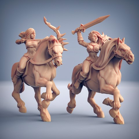 Image of Amazon Horse Riders - 2 Units + Horses (AMAZONS! Kickstarter)