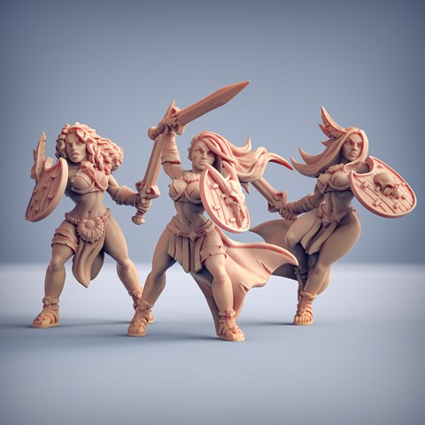 Image of Amazon Warriors - 3 Units (AMAZONS! Kickstarter)