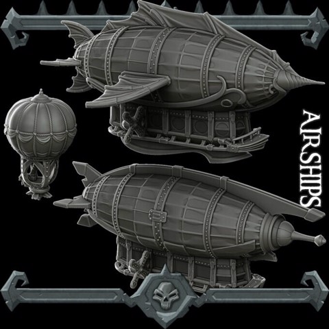 Image of Gothic City: Air Ships (MONSTER MINIATURES II KICKSTARTER IS NOW LIVE)