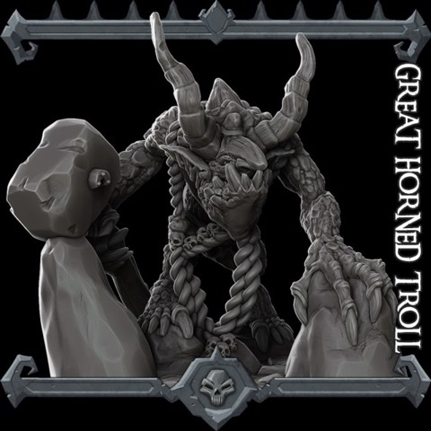 Image of Deluxe Great Horned Troll