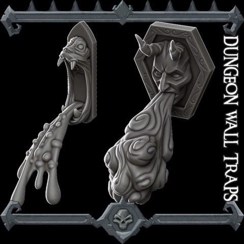 Image of Gothic City: Dungeon Wall Traps (MONSTER MINIATURES II KICKSTARTER IS NOW LIVE)