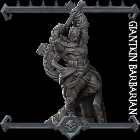 Image of GiantKin Barbarian (MONSTER MINIATURES II KICKSTARTER IS NOW LIVE)