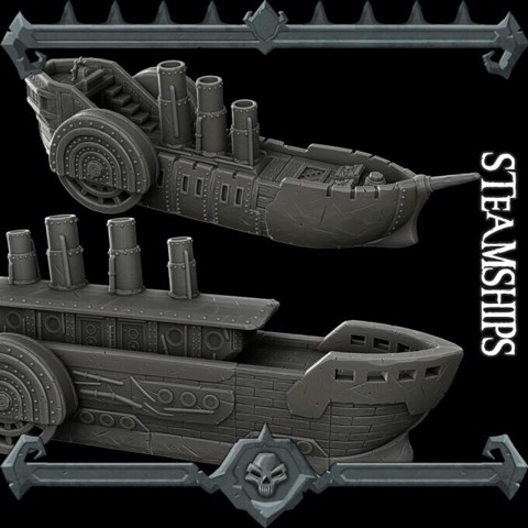 Image of Gothic City: Steamships (MONSTER MINIATURES II KICKSTARTER IS NOW LIVE)