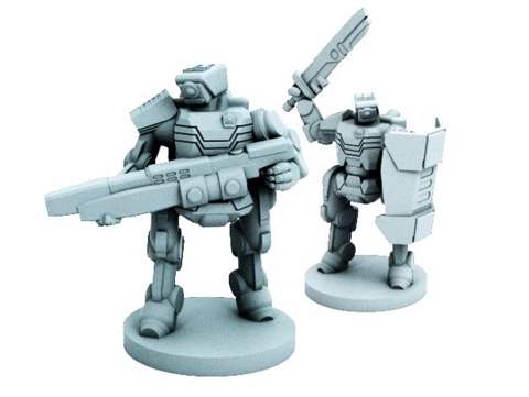 Image of C-Series Cyclops Automated Militia (18mm scale)