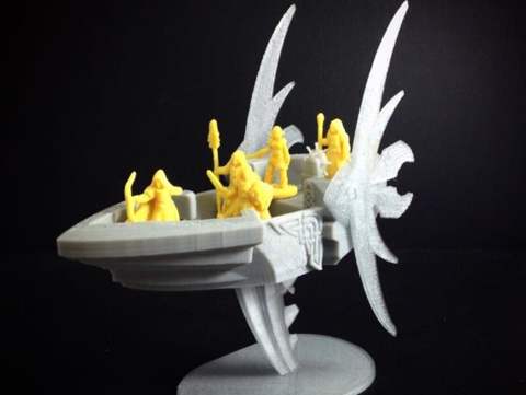 Image of Elvish Aether Ship (18mm scale)